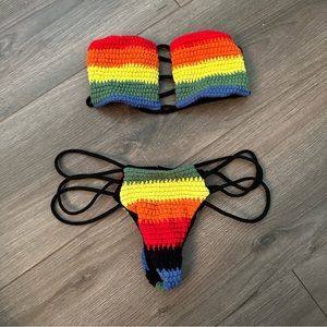 Indah Rainbow Knit Bikini